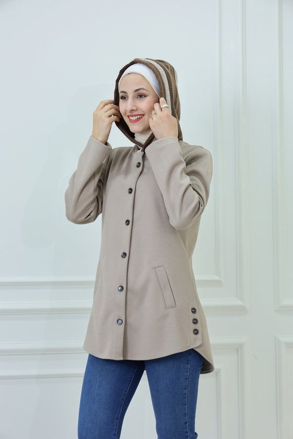 Broadcloth Jacket with Colored Hat