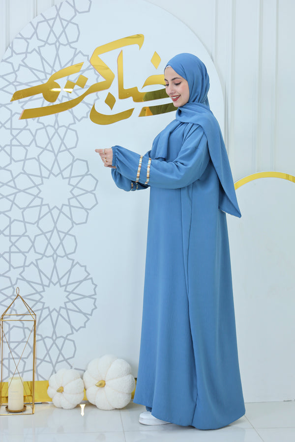 2-Lines Abaya with Hijab