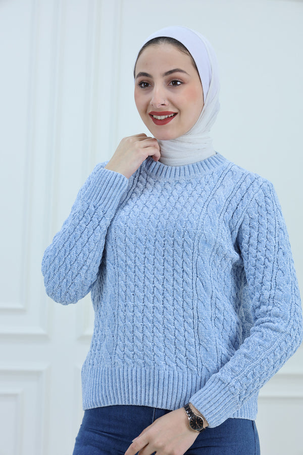 Ribbed Knitted Blouse