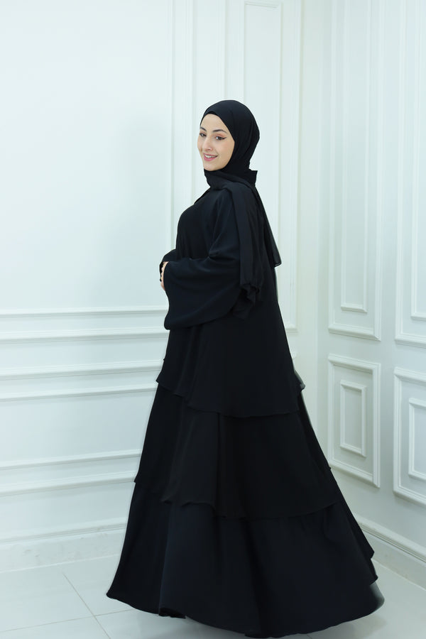 Plain Abaya with Buttons