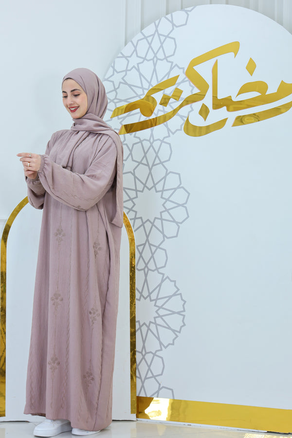 Ebroidered Abaya with Hijab (2)