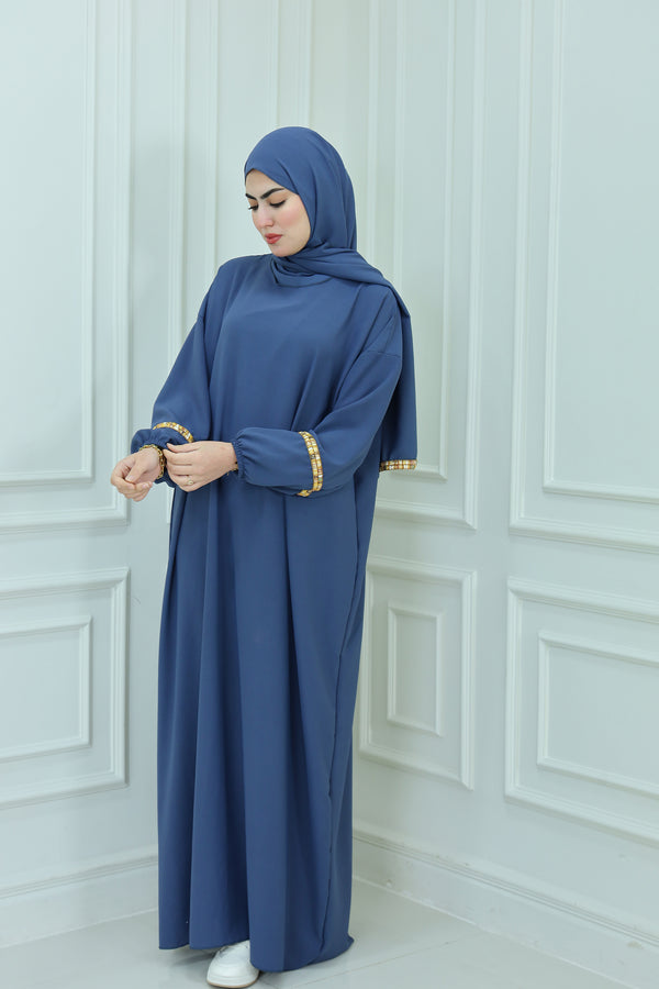 1-Line Abaya with Hijab