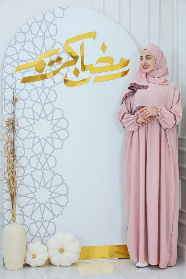 Ebroidered Abaya with Hijab (5)