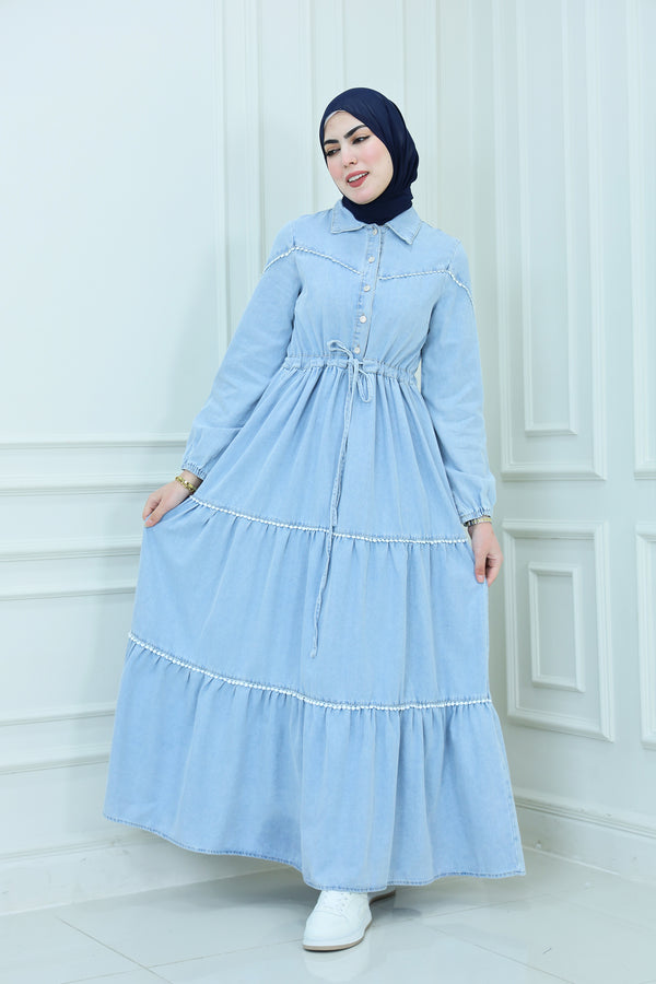 Jeans Dress with Buttons