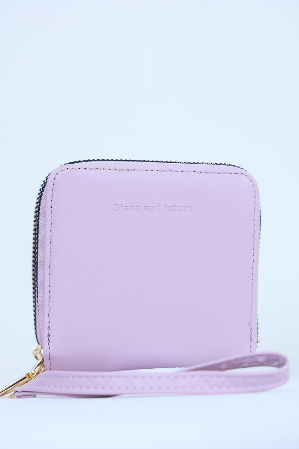 Double Zipper Plain Purse