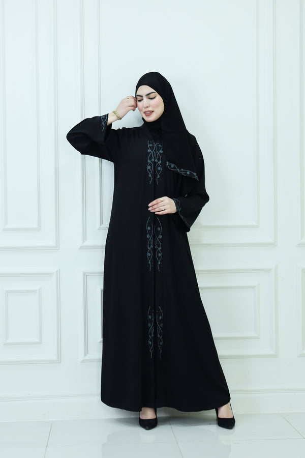 Embriodered Abaya (D4)