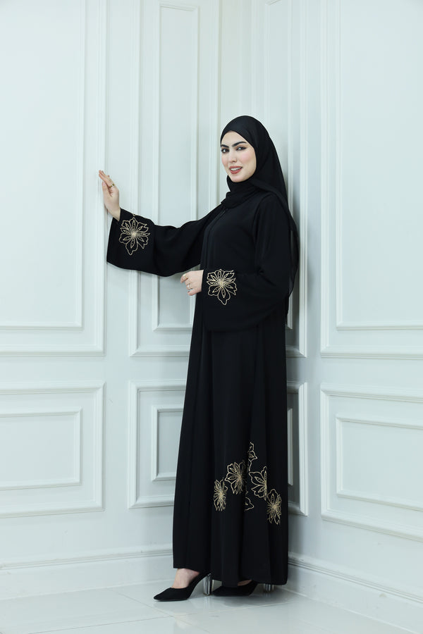 Embriodered Abaya (D22)