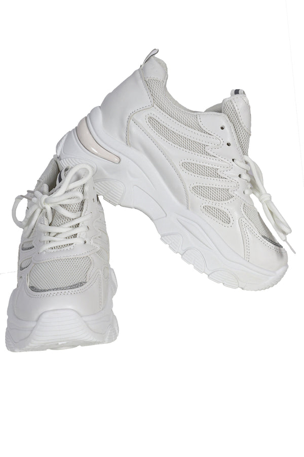 High Base White Sport Shoes