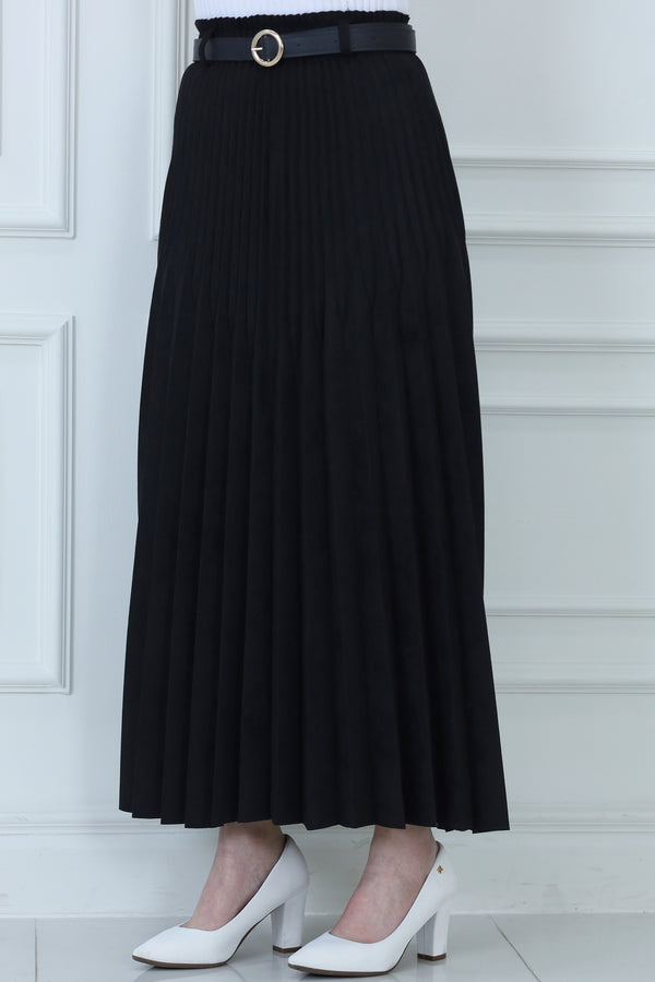 Chamois Pleated Skirt