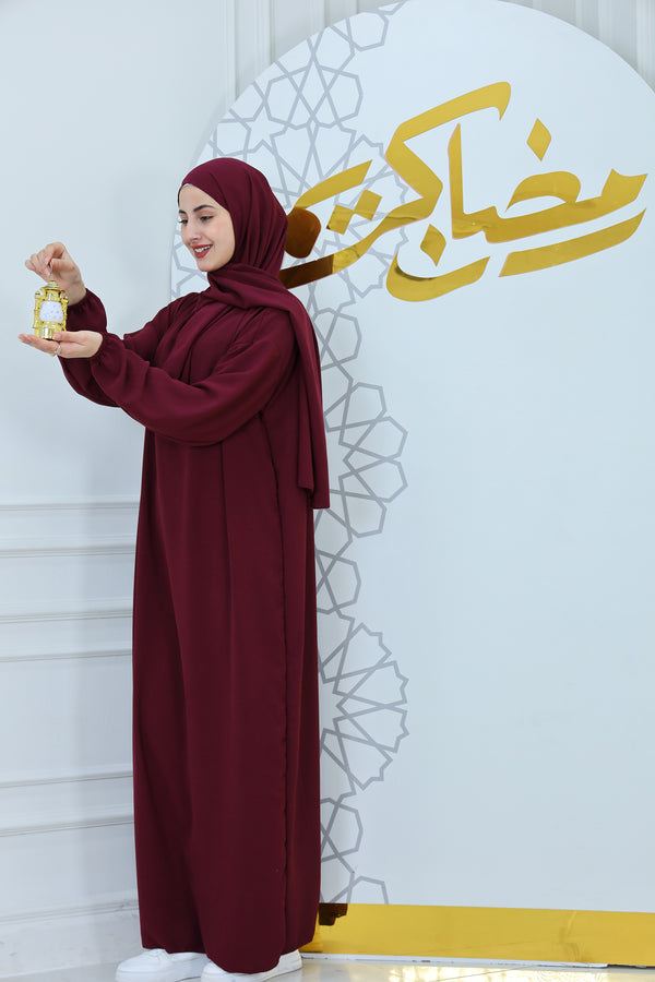 Plain Abaya with Hijab