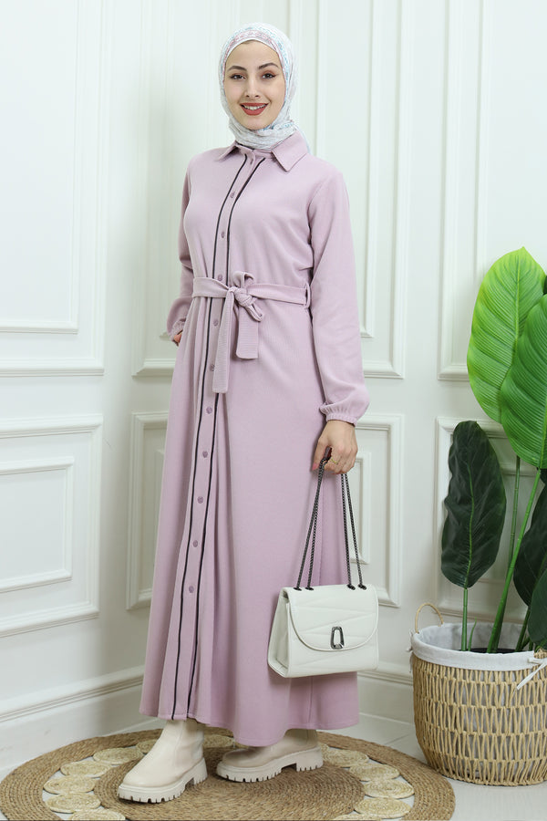 Modest Dress With Belt