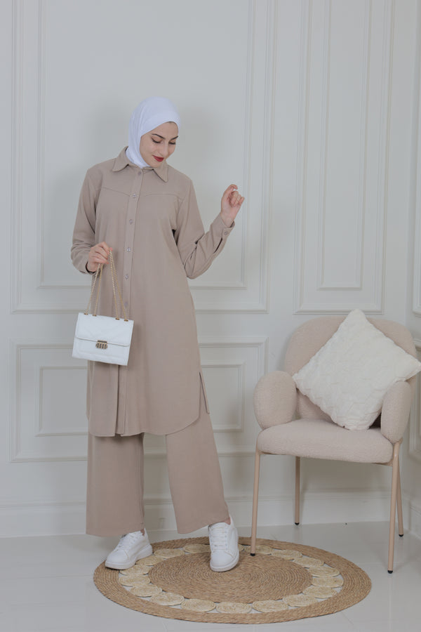 Chic Plain Long Suit